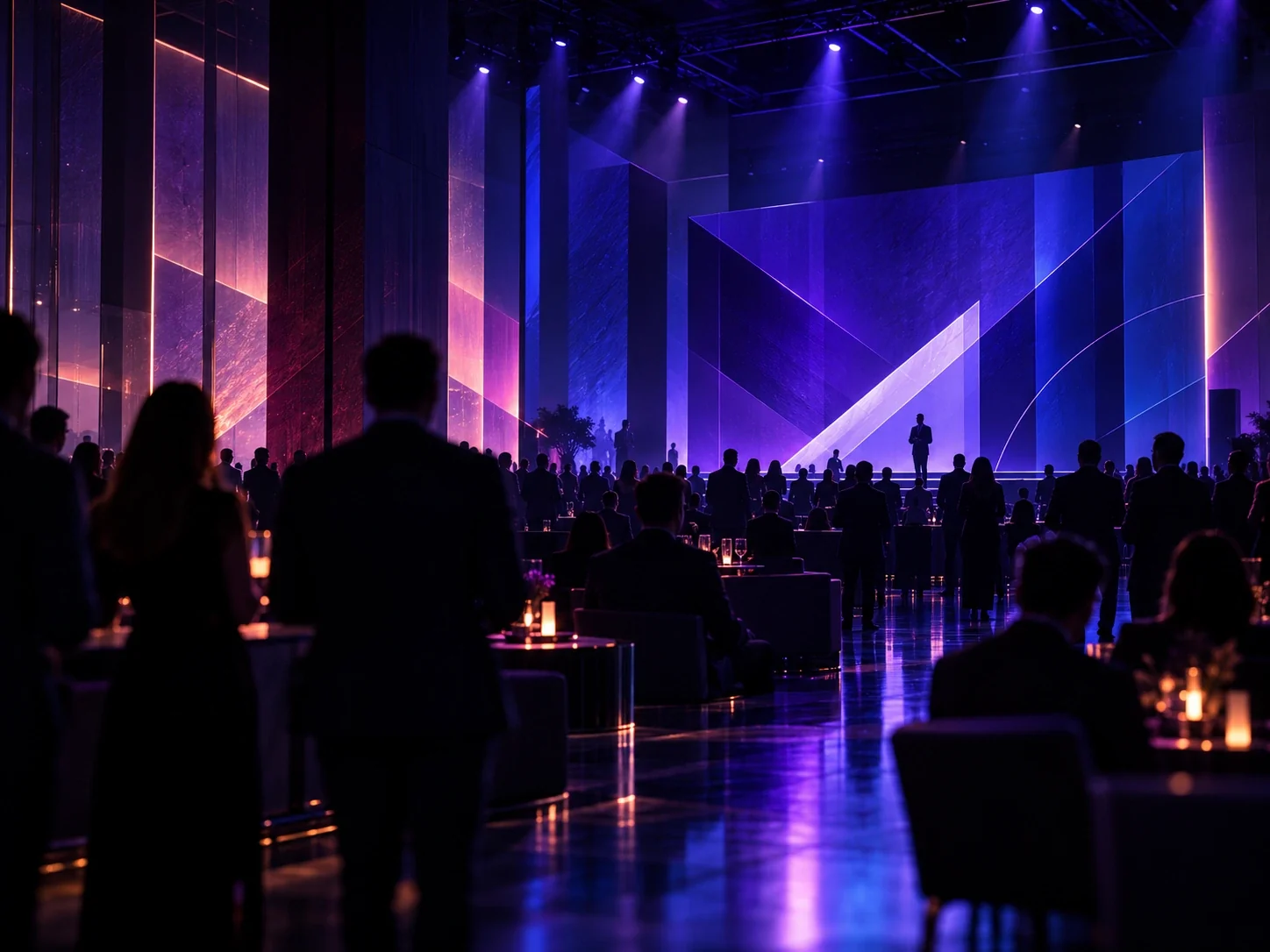 Corporate event environment used to represent live brand experiences